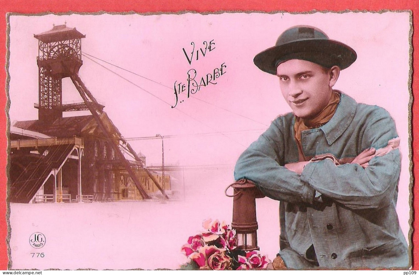 VIVE SAINTE BARBE Charbon  Charbonnage Lampe De Mineur - Mines