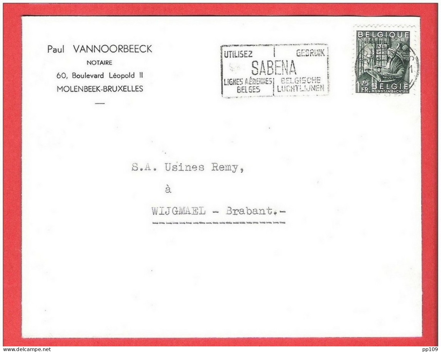 TP Exportation Sur L Publicitaire  Paul VANOORBEECK Notaire Bvd Léopold, 60 à MOLENBEEK - 1948 Exportation