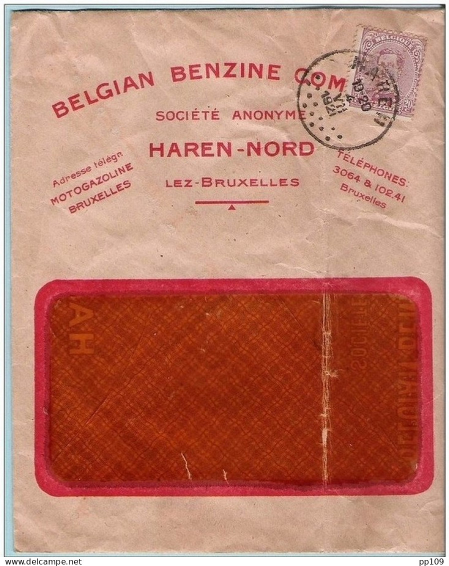 TP Albert I Perforé Belgian Benzine Company S;a. HAREN - NORD Lez Bruxelles  Obl HAREN 4 VII 1921 - 1909-34