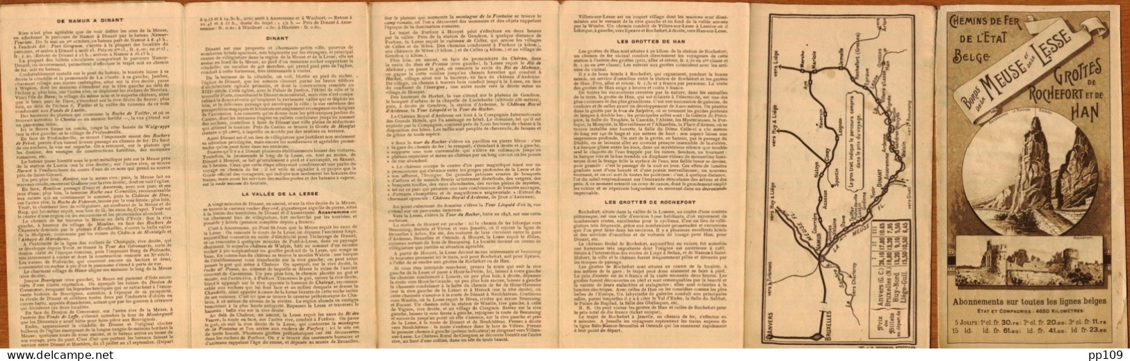 Plan Chemin De Fer Etat Belge Vicinal  MEUSE LESSE ROCHEFORT HAN ARDENNE  VILLERS SUR LESSE EPRAVE WANLIN HOUR - Europe