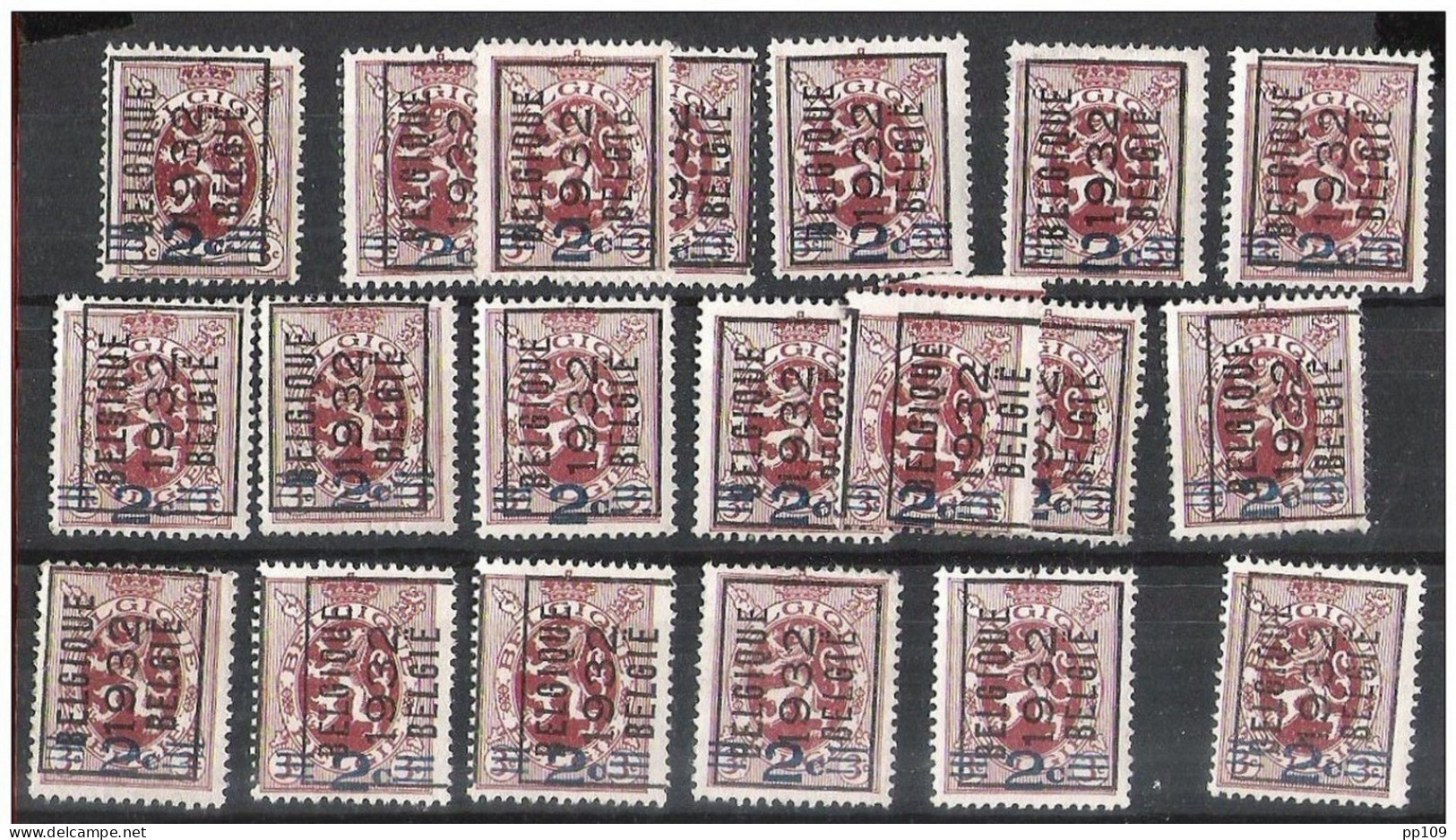 PO 271  Préo BELGIQUE BELGIE 1932  En 20 Exemplaires - Roller Precancels 1930-..