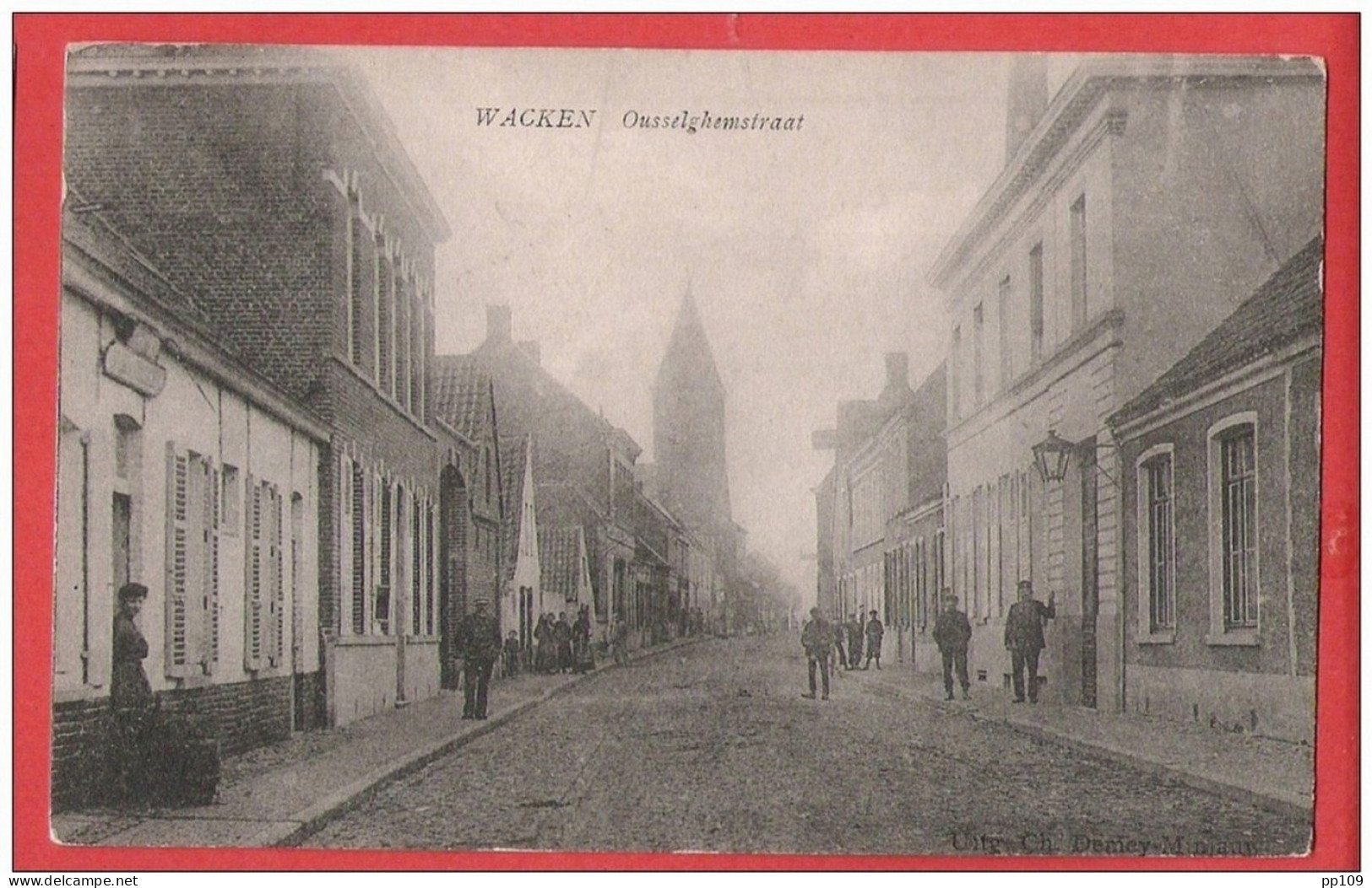 PK WACKEN Ousselghemstraat  DENTERGEM   Obl Ambulant POPERINGHE BRUSSEL 18 XI 1911 - Dentergem