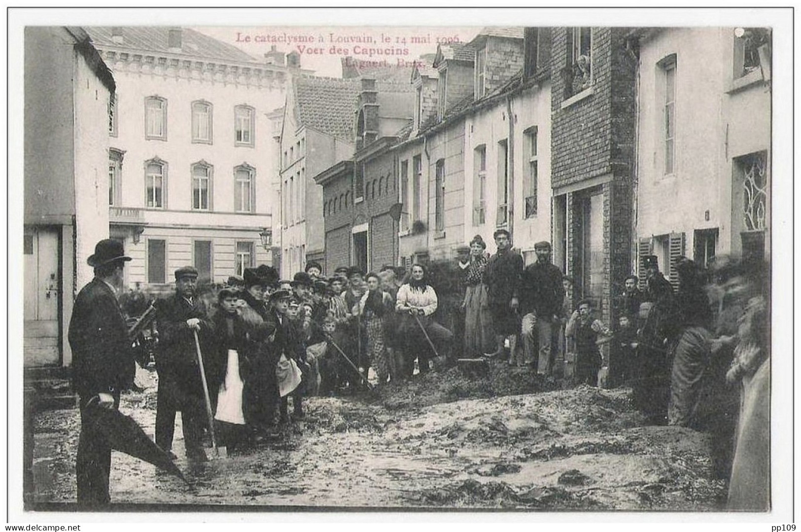 PK LEUVEN LOUVAIN  (état Excellent - Carte  Non Utilisée) Cataclysme 14 Mai 1906   Vozer Des Capucins - Leuven