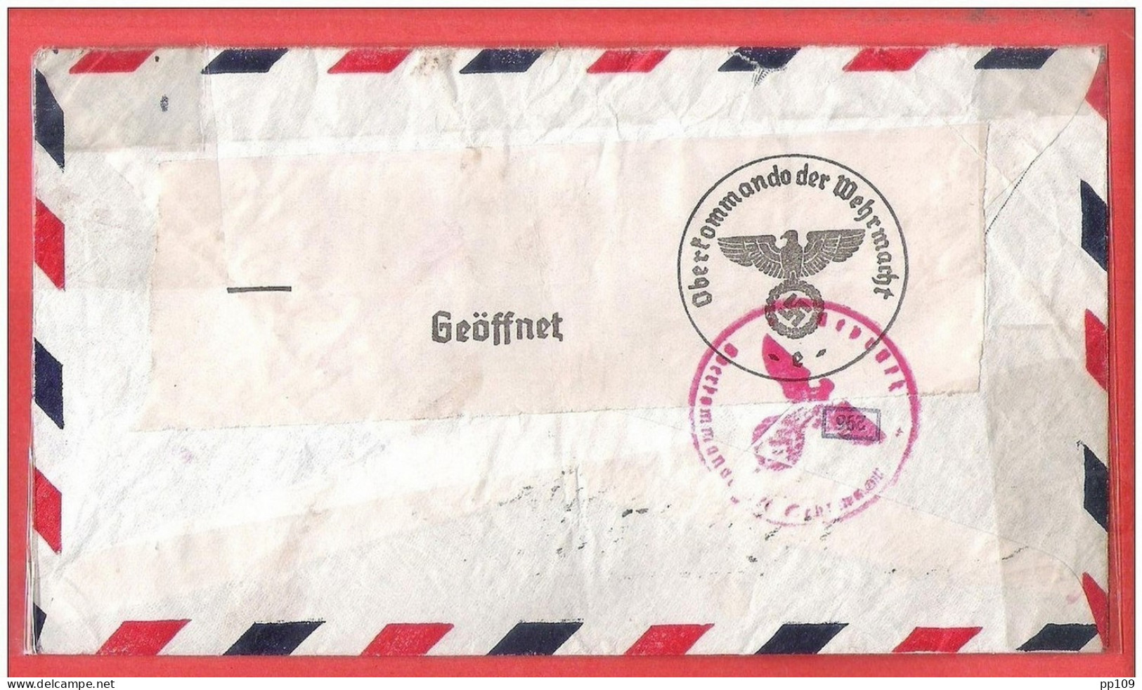 L Via Airmail CUBA  Habana Vers Bruxelles 2 VIII 1941 - Guerre 40-45 - Covers & Documents