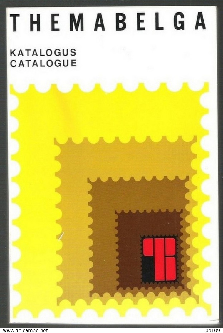 Catalogue D'exposition THEMABELGA 1975 207 Pages Contient 4 Vignettes Et Le Ticket D'entrée ! - Mostre Filateliche