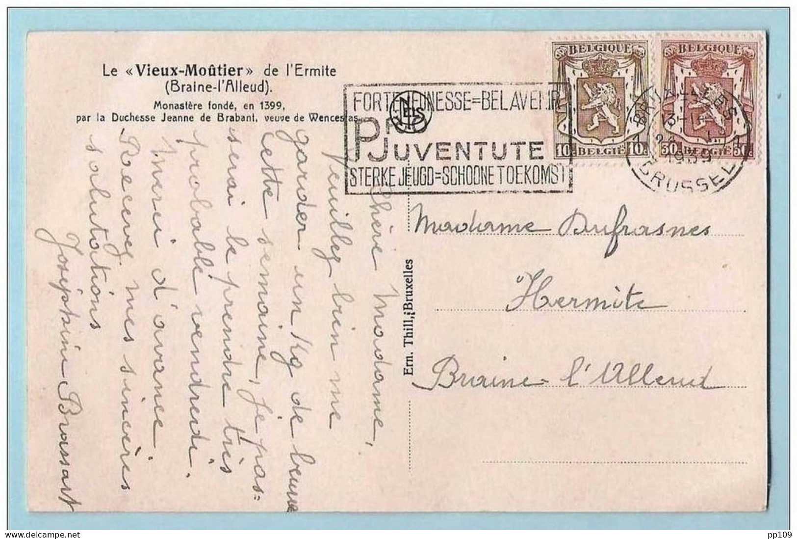 Carte Postale "Le Vieux-Moûtier" De L'ermite à BRAINE L'ALLEUD - Eigenbrakel