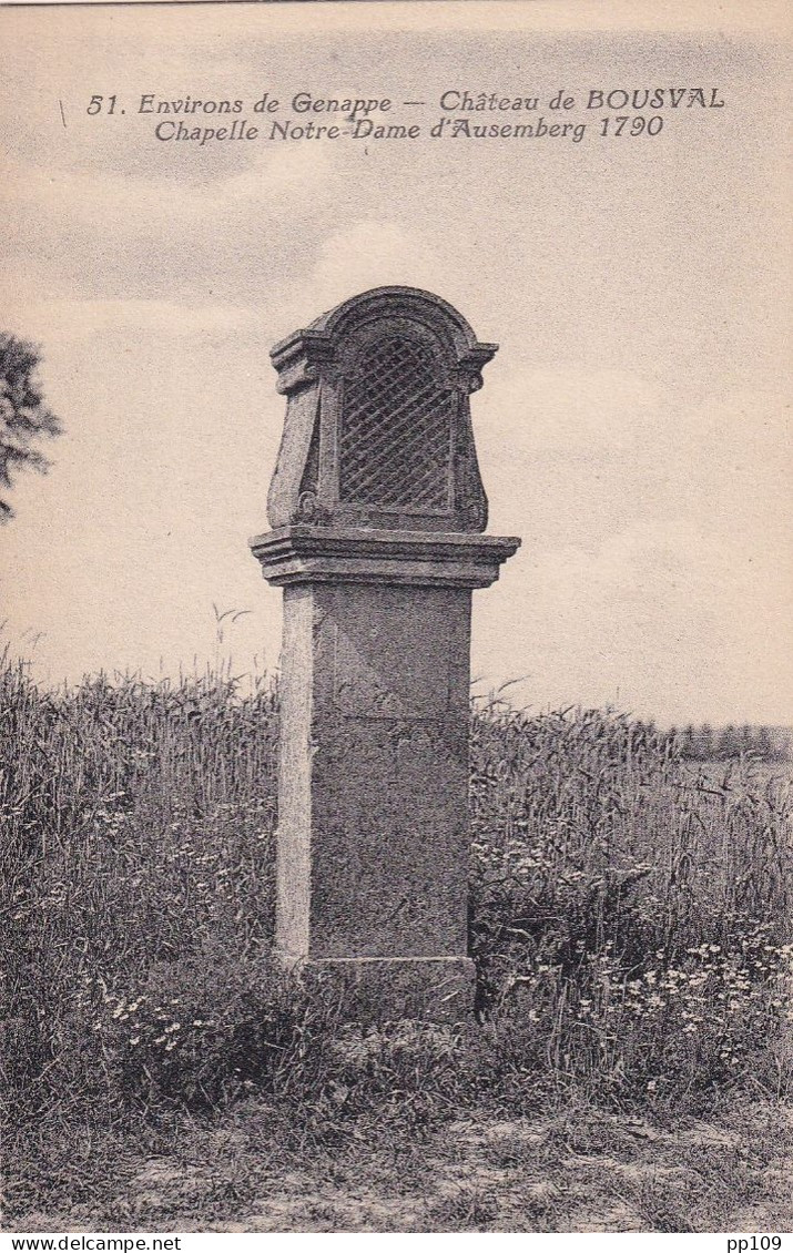 CPA Environs De Genappe  BOUSVAL Château De Bousval Chapelle Notre Dame D'AUSEMBERG 1790  N'a Pas Circulé - Genappe