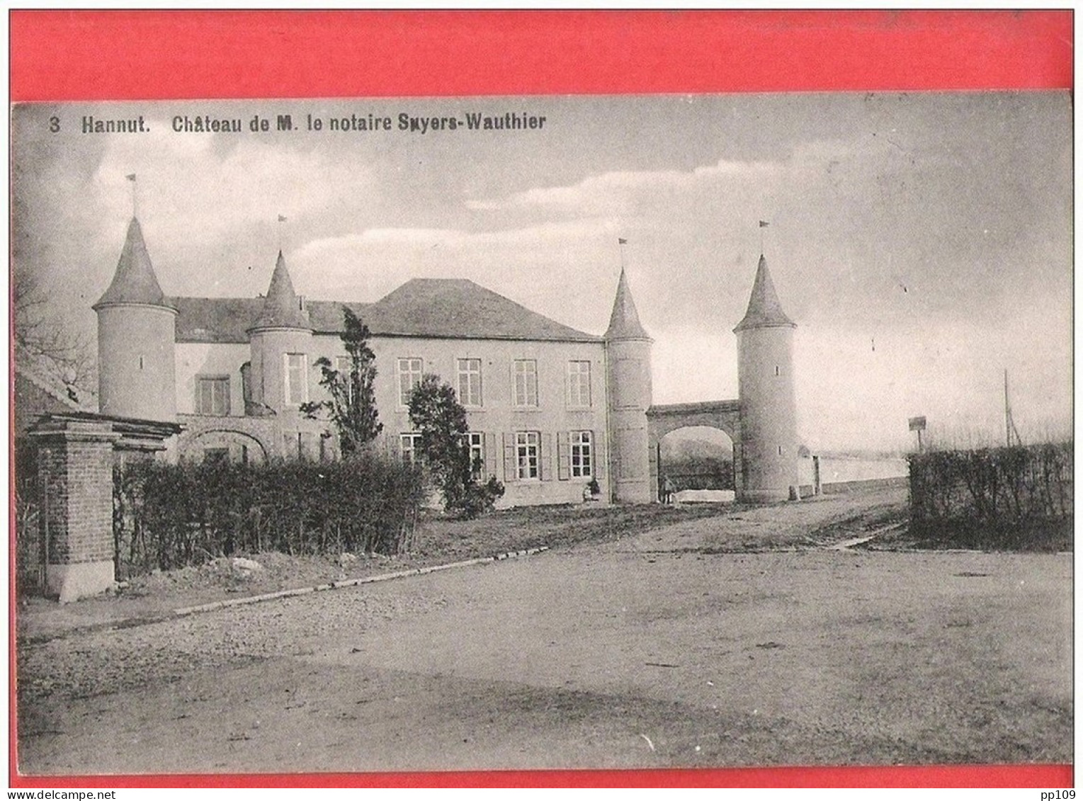 CP Ancienne HANNUT Château De M. Le Notaire Snyers Wauthier -  Envoyée En 1911 - Hannuit