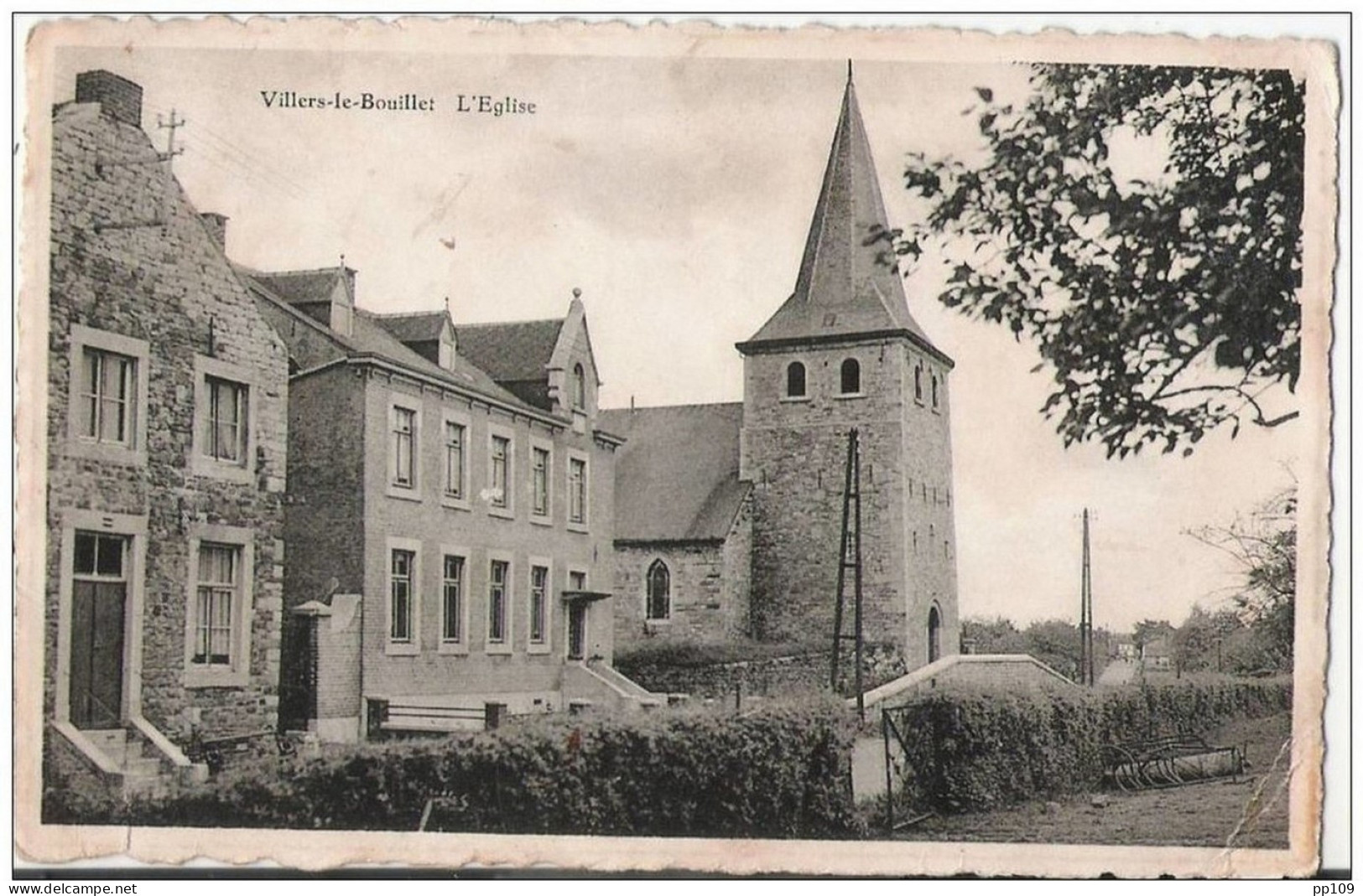 CP VILLERS LE BOUILLET  L'église  (pas Courante) - Villers-le-Bouillet