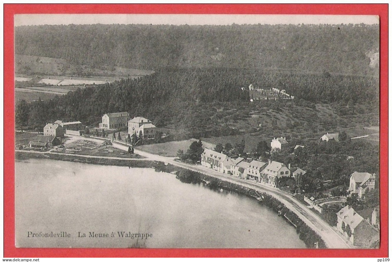 CP PROFONDEVILLE La Meuse à Walgrappe  Obl Profondeville 20 VIII 1910 - Profondeville