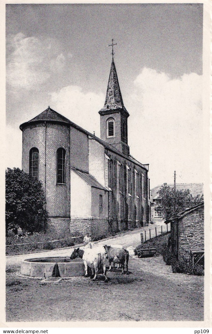 CP PETIT FAYS Eglise Et Abreuvoir   Hôtel De La Vallée  Robinet Grandjean Vresse - Bievre