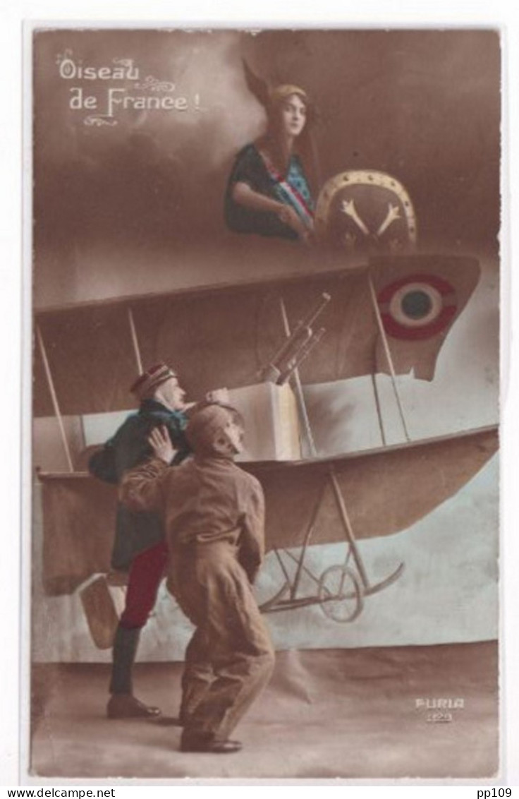 CP Oiseau De France Aviation 14-18  PMB 8bis  Le 5 IV 1915  CAMP DU RUCHARD - Unbesetzte Zone