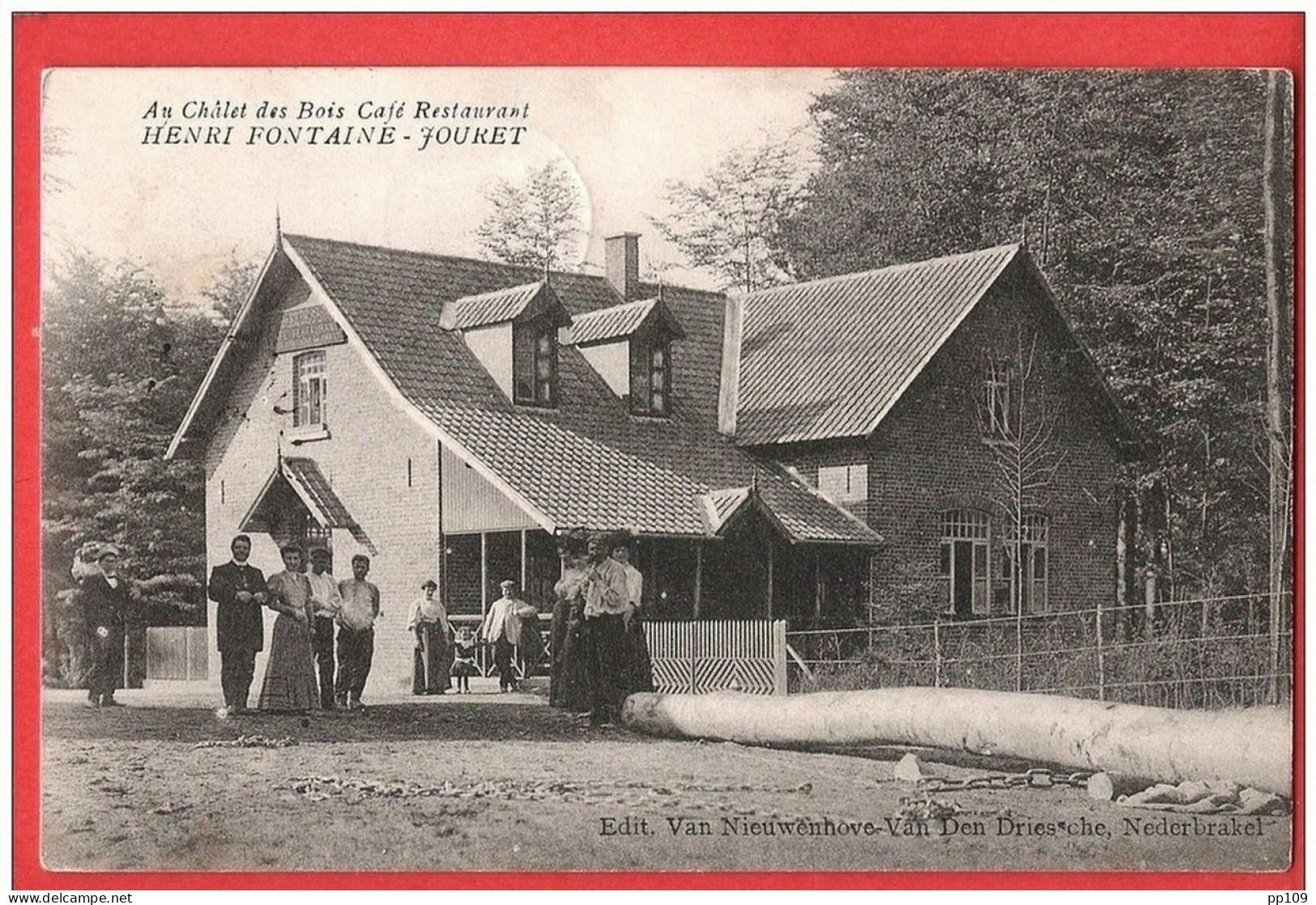 CP FLOBECQ  Café Restaurant Henri Fontaine Jouret  18 VI 1918 +  Ob étoile  GHOY - Vloesberg