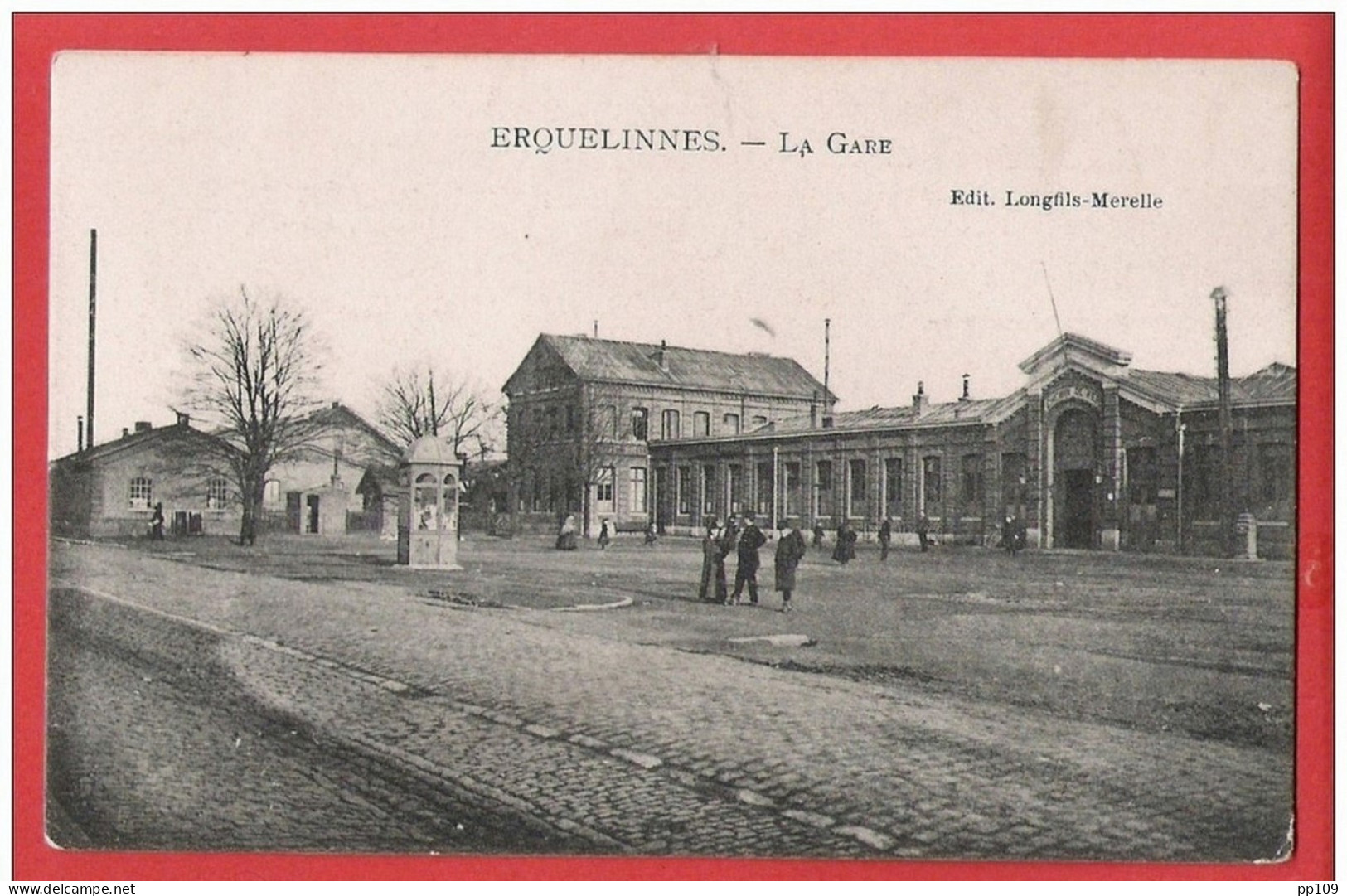 CP  ERQUELINNES  Edit. Lonfils Merelle  La Gare  (vers 1900) - Erquelinnes