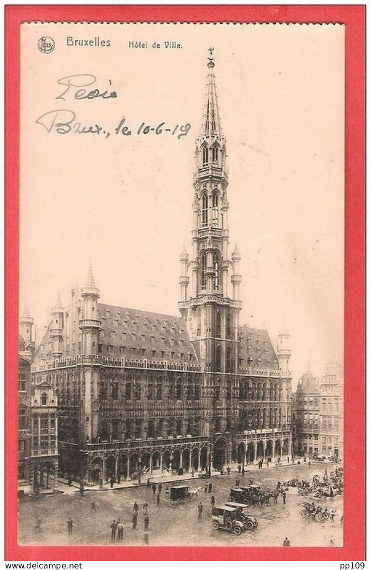 CENTRES DE RECREATION DU FRONT BELGE Cantine Gare Du Nord Bruxelles Obl 12 VI 1919 Vers Liège - Franchise