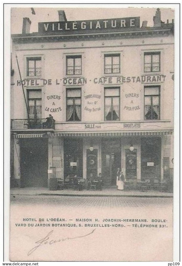 Bruxelles Nord Hotel De L'océan Maison H.Joachin - Heremans Bvd Du Jardin Botanique, 5 - Cafés, Hôtels, Restaurants