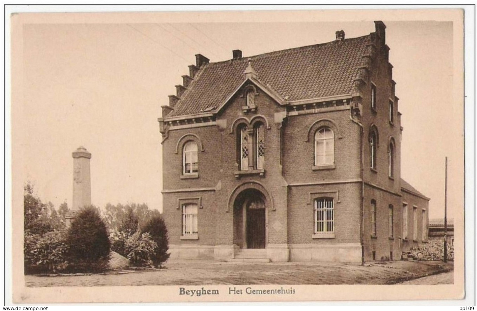 BEYGHEM  GRIMBERGEN  :  Het Gemeentehuis   Em. Beernaert Poststr. 41 Lokeren - Grimbergen