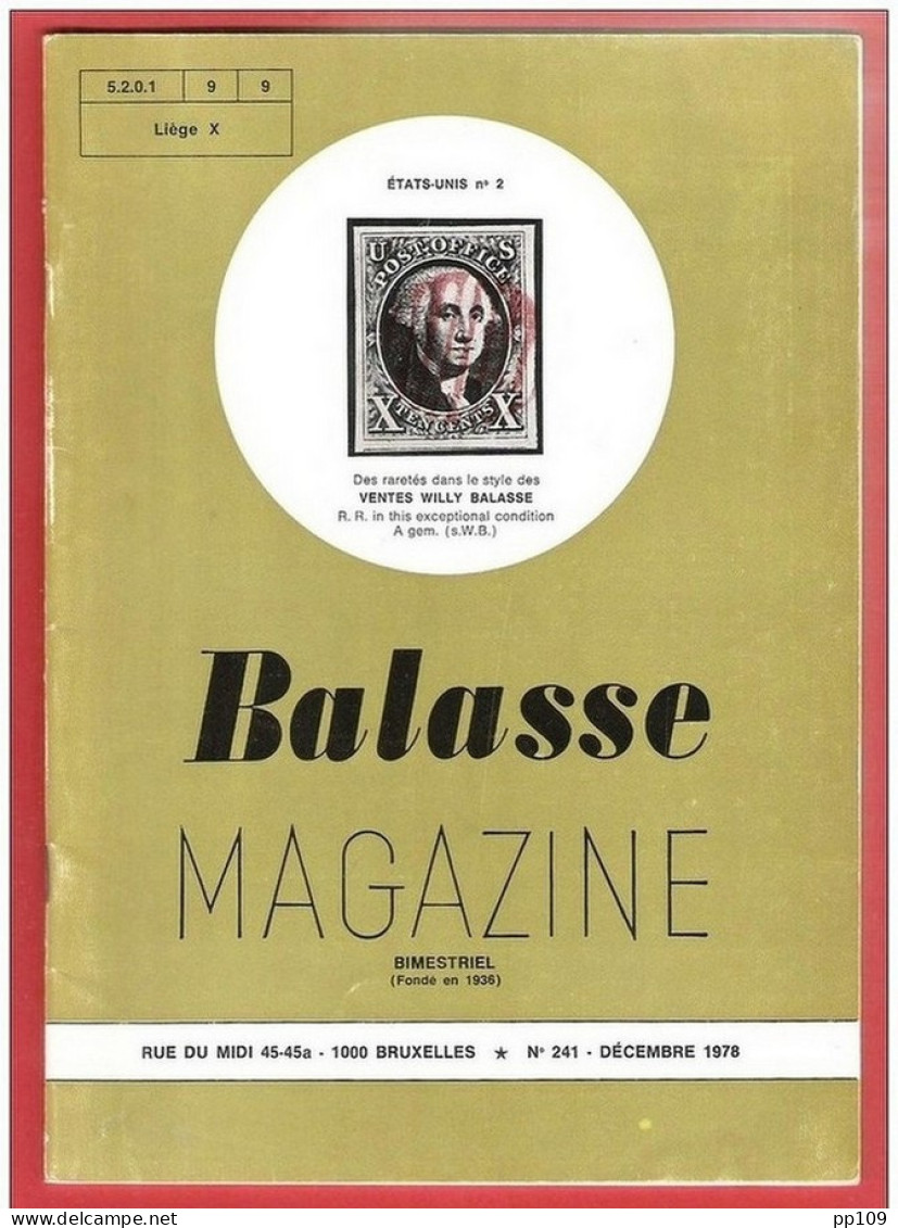 BALASSE MAGAZINE Bimestriel  N°241  - Décembre  1978 - Français (àpd. 1941)