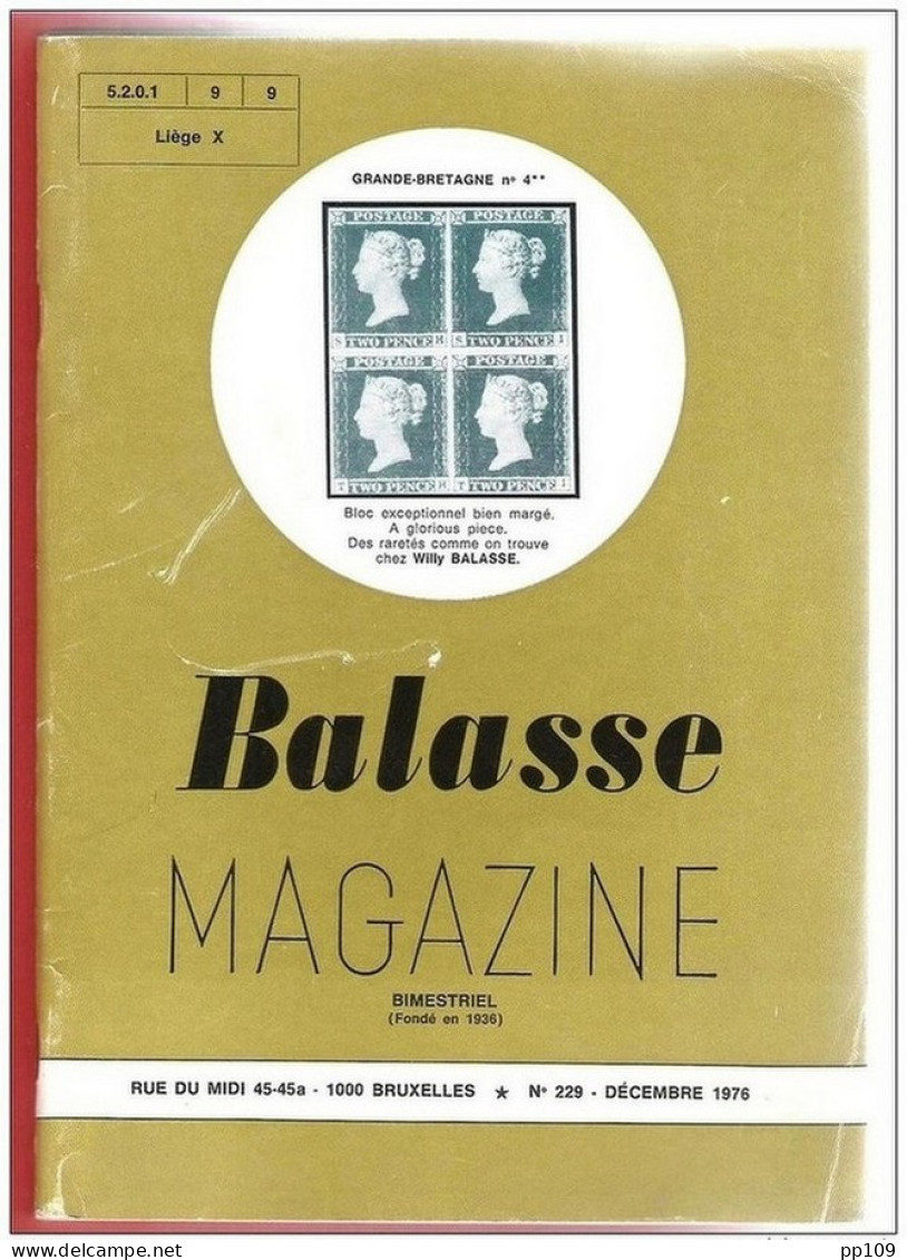 BALASSE MAGAZINE Bimestriel  N°229  -  Décembre  1976 - Französisch (ab 1941)