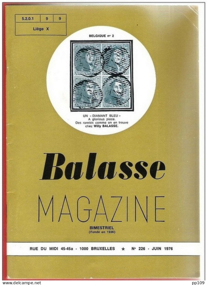 BALASSE MAGAZINE Bimestriel  N°226 -  Juin 1976 - Français (àpd. 1941)