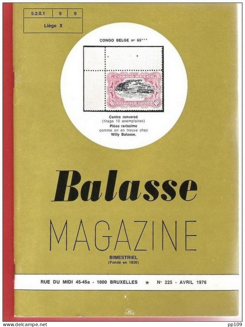 BALASSE MAGAZINE Bimestriel  N°225  - Avril 1976 - French (from 1941)