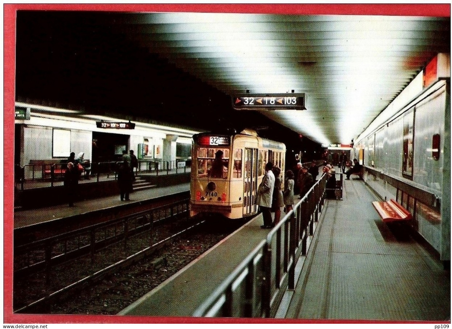 6 Cartes Postales METRO De BRUXELLES  Ministère Des Communications   - Pas Courant - Strassenbahnen