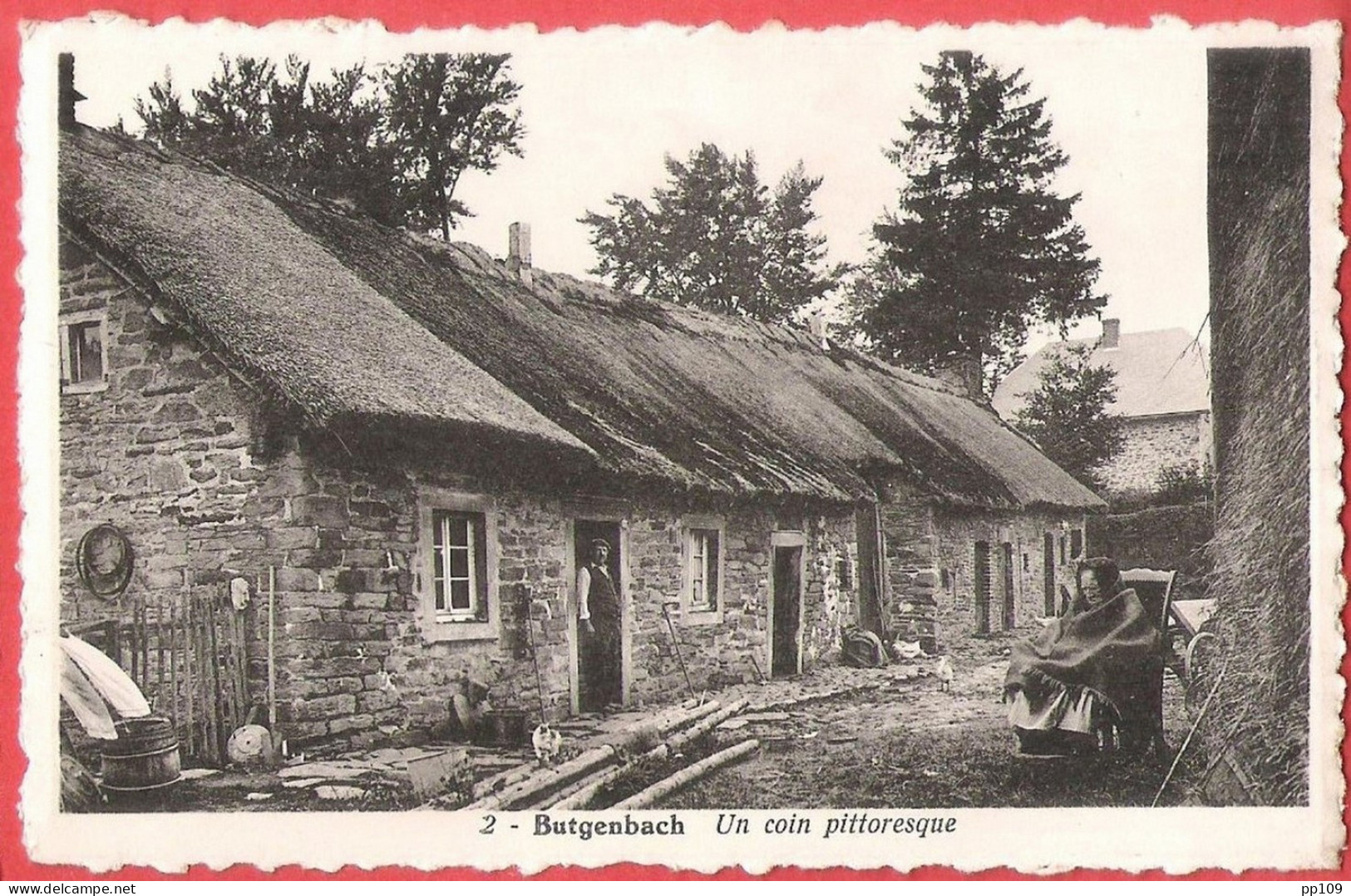 2 CP  BUTGENBACH Le Barrage Et Un Coin Pittoresque - Butgenbach - Bütgenbach