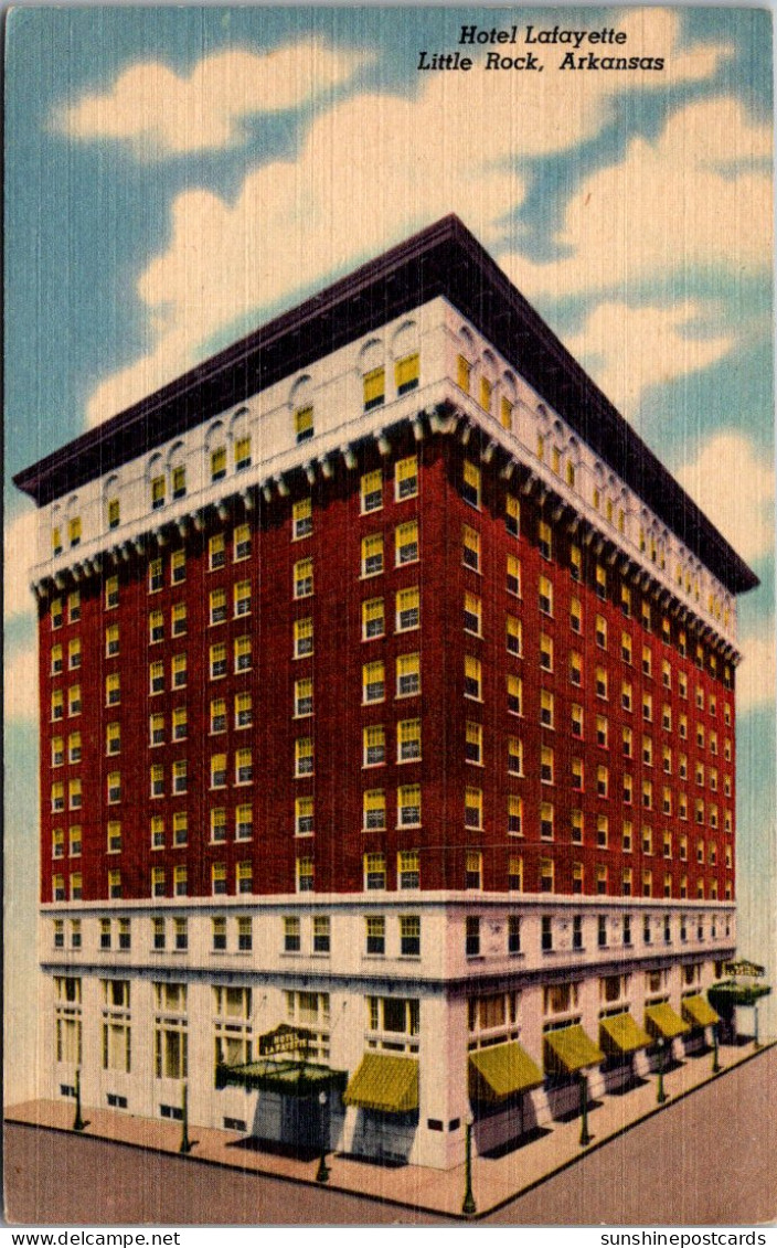 Arkansas Little Rock Hotel Lafayette 1958 Curteich - Little Rock