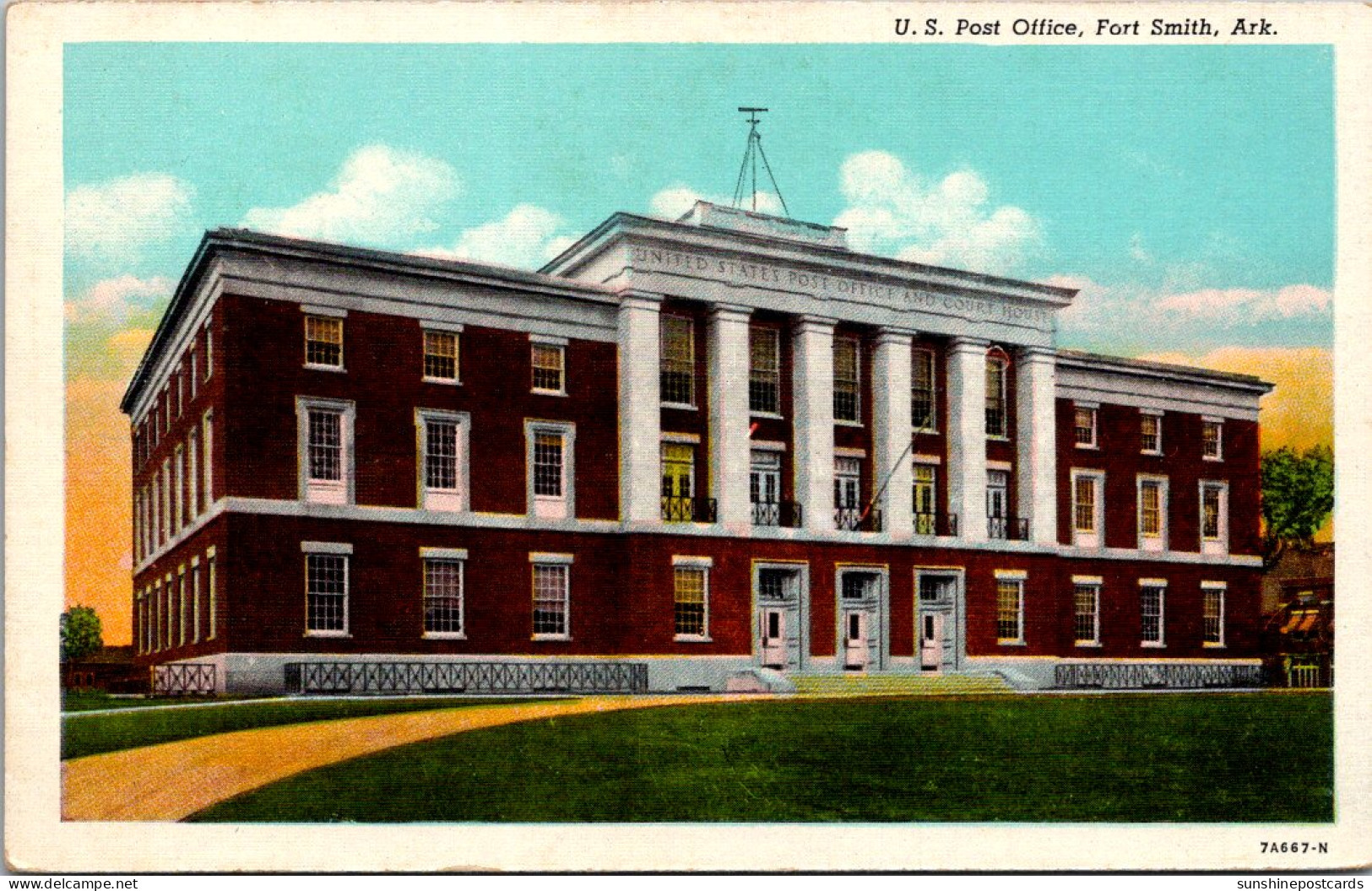 Arkansas Fort Smith Post Office Curteich - Fort Smith