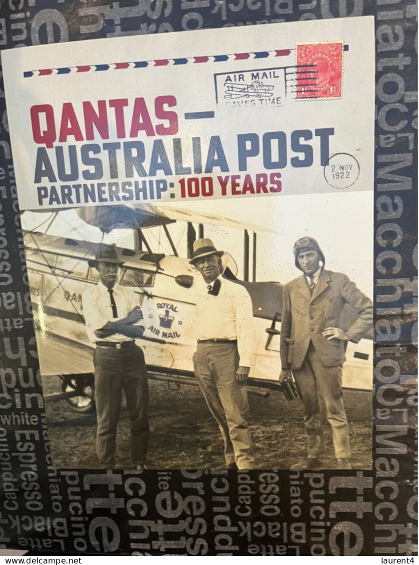 (folder 29-5-2023) Australia Post - 2022 Folder - QANTAS Australia Post Cover (Presentation Pack + $ 1.00 QANTAS Coin) - Presentation Packs