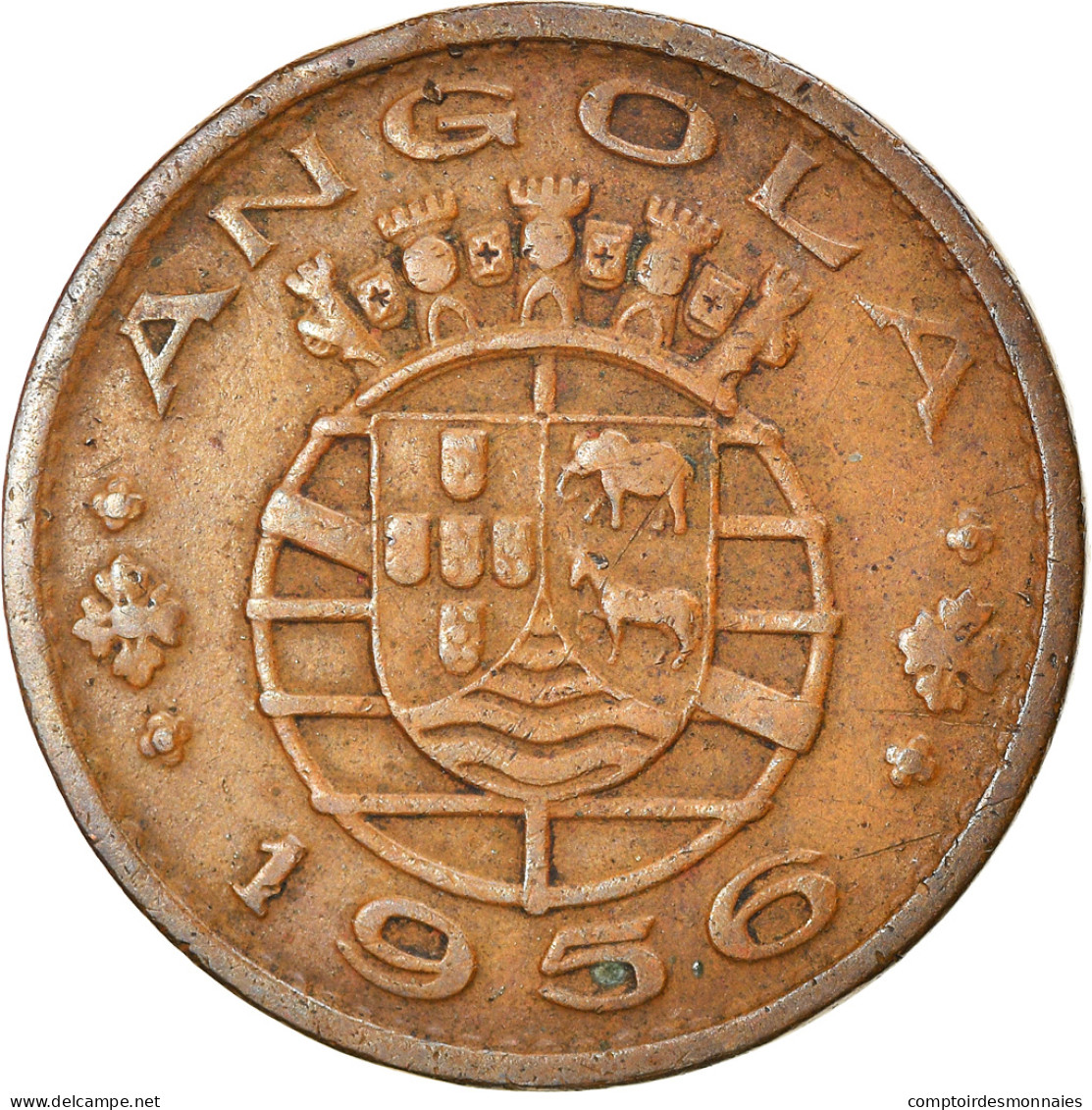 Monnaie, Angola, Escudo, 1956, TTB, Bronze, KM:76 - Angola