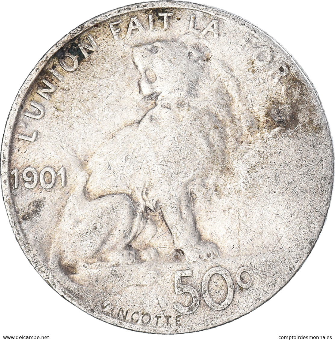 Monnaie, Belgique, 50 Centimes, 1901 - 50 Centimes