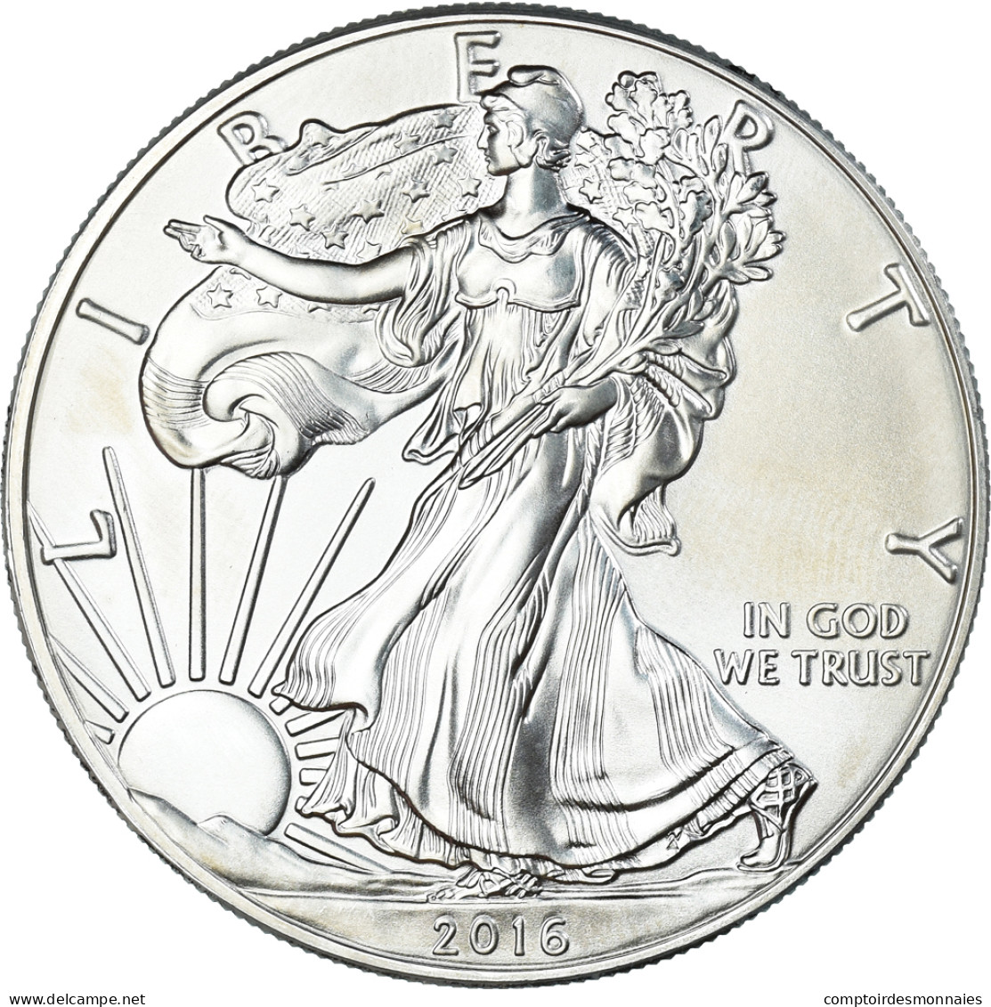 Monnaie, États-Unis, Dollar, 2016, American Silver Eagle, SPL, Argent - Silber