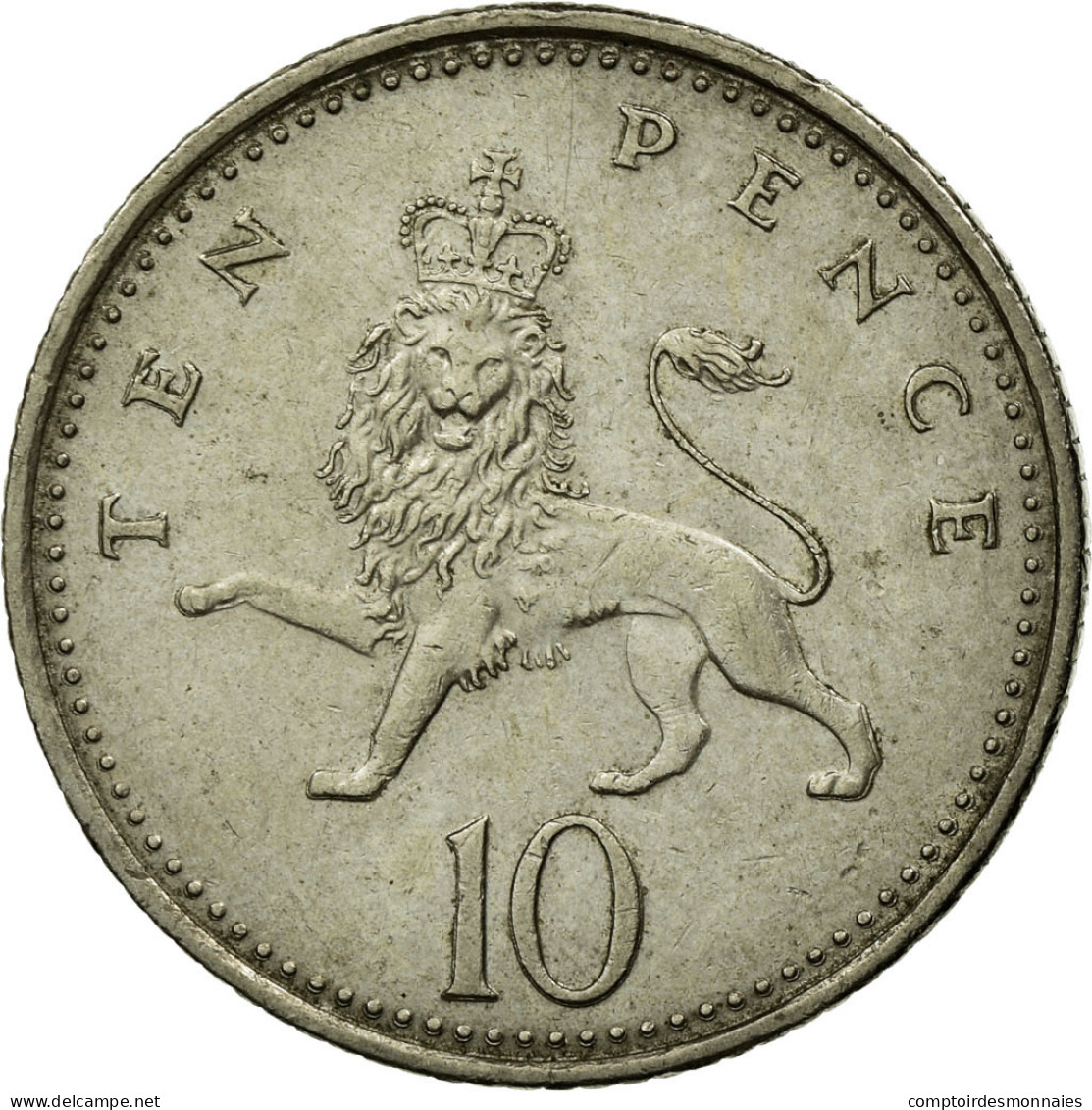 Monnaie, Grande-Bretagne, Elizabeth II, 10 Pence, 1996, TTB, Copper-nickel - 10 Pence & 10 New Pence