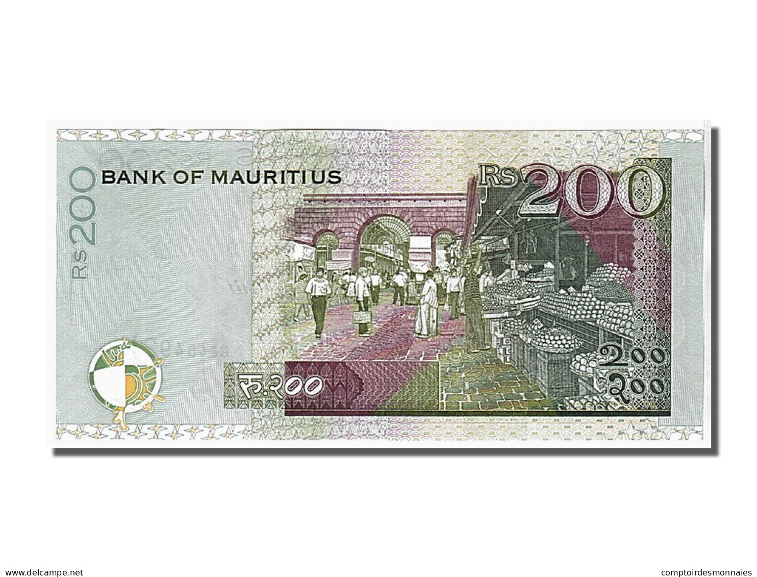 Billet, Mauritius, 200 Rupees, 2007, KM:57b, NEUF - Mauricio