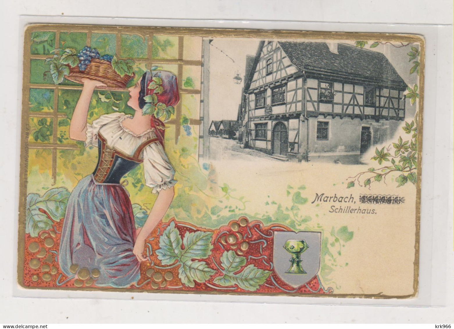 GERMANY MARBACH Nice Postcard - Marbach