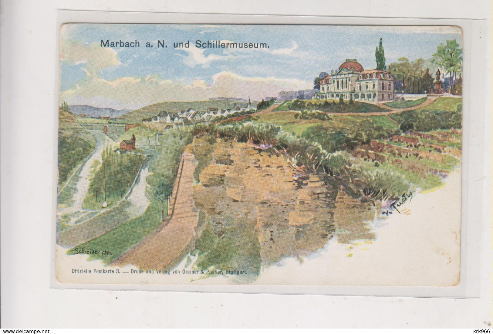 GERMANY MARBACH Nice Postcard - Marbach