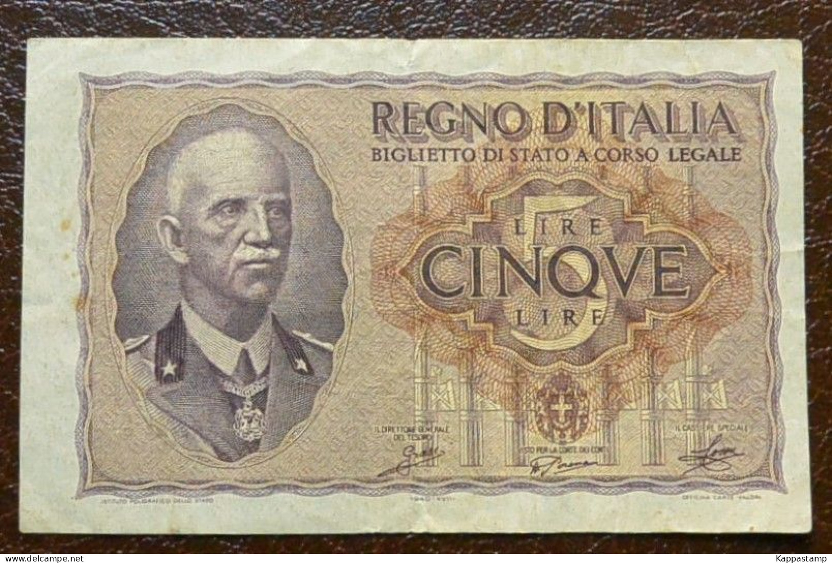 Regno 5 Lire 1940 FI-P 28a-1 Numero Di Fantasia 0004 (B/1-10 - Italia – 5 Lire