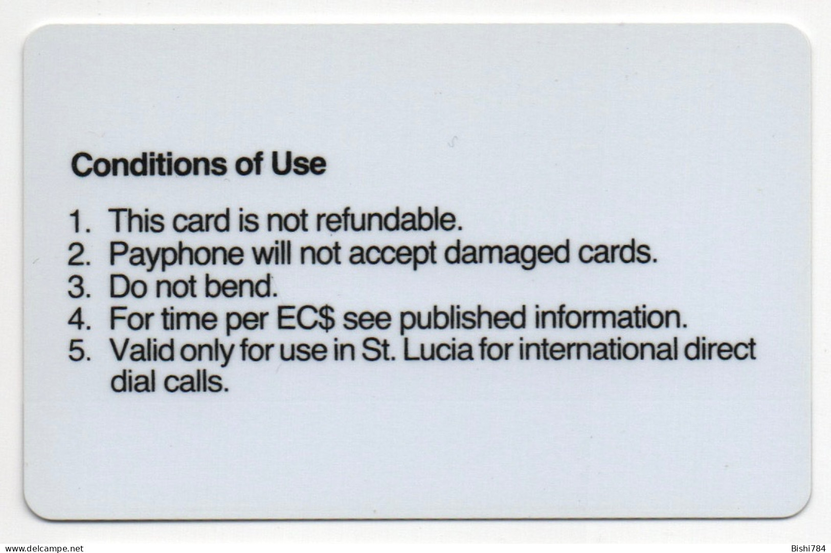 St. Lucia - 10 Unit Autelca (Large Control Number) - St. Lucia