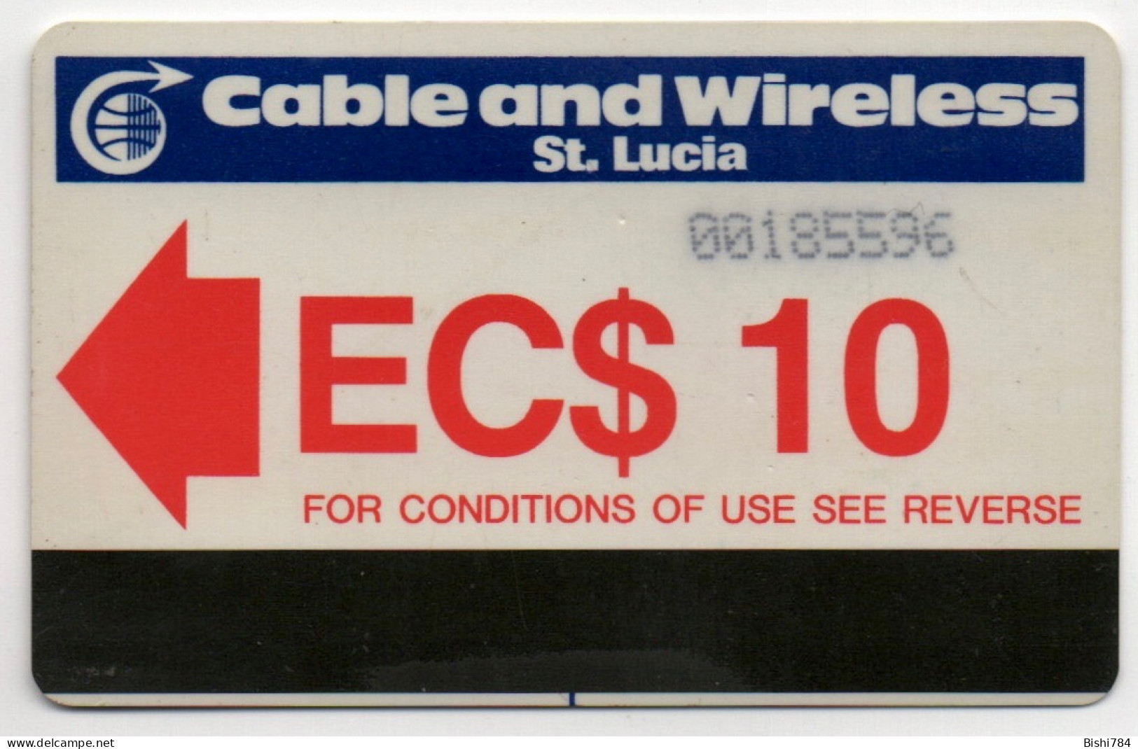 St. Lucia - 10 Unit Autelca (Small Control Number With Ø) - Saint Lucia