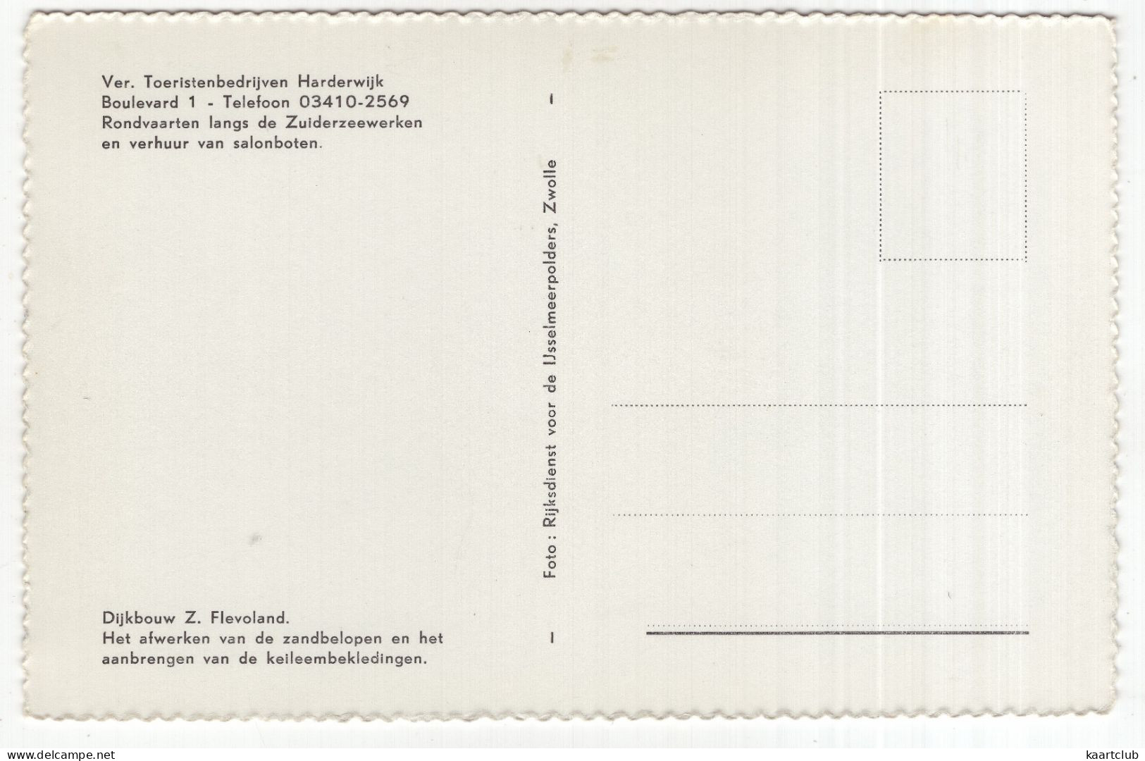 Dijkbouw Z. Flevoland - Het Afwerken Van De Zandbelopen En Het Aanbrengen Van De Keileembekledingen (Nederland/Holland) - Altri & Non Classificati