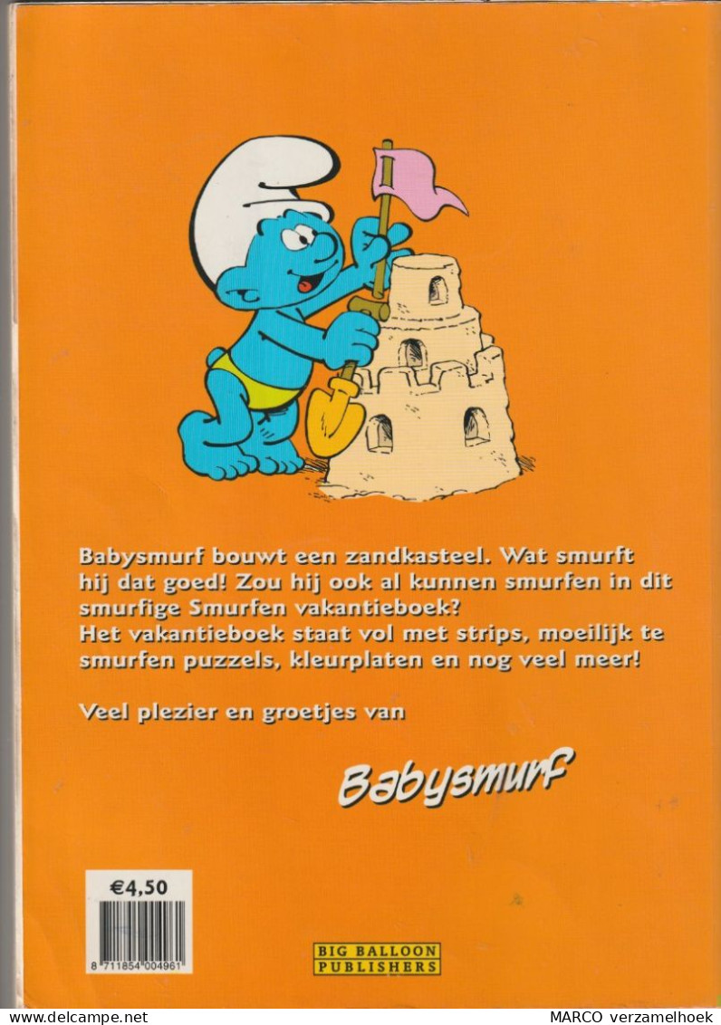 PEYO Smurf-schtroumpf-schlumpf De Smurfen Vakantieboek 2004 - Smurfen, De