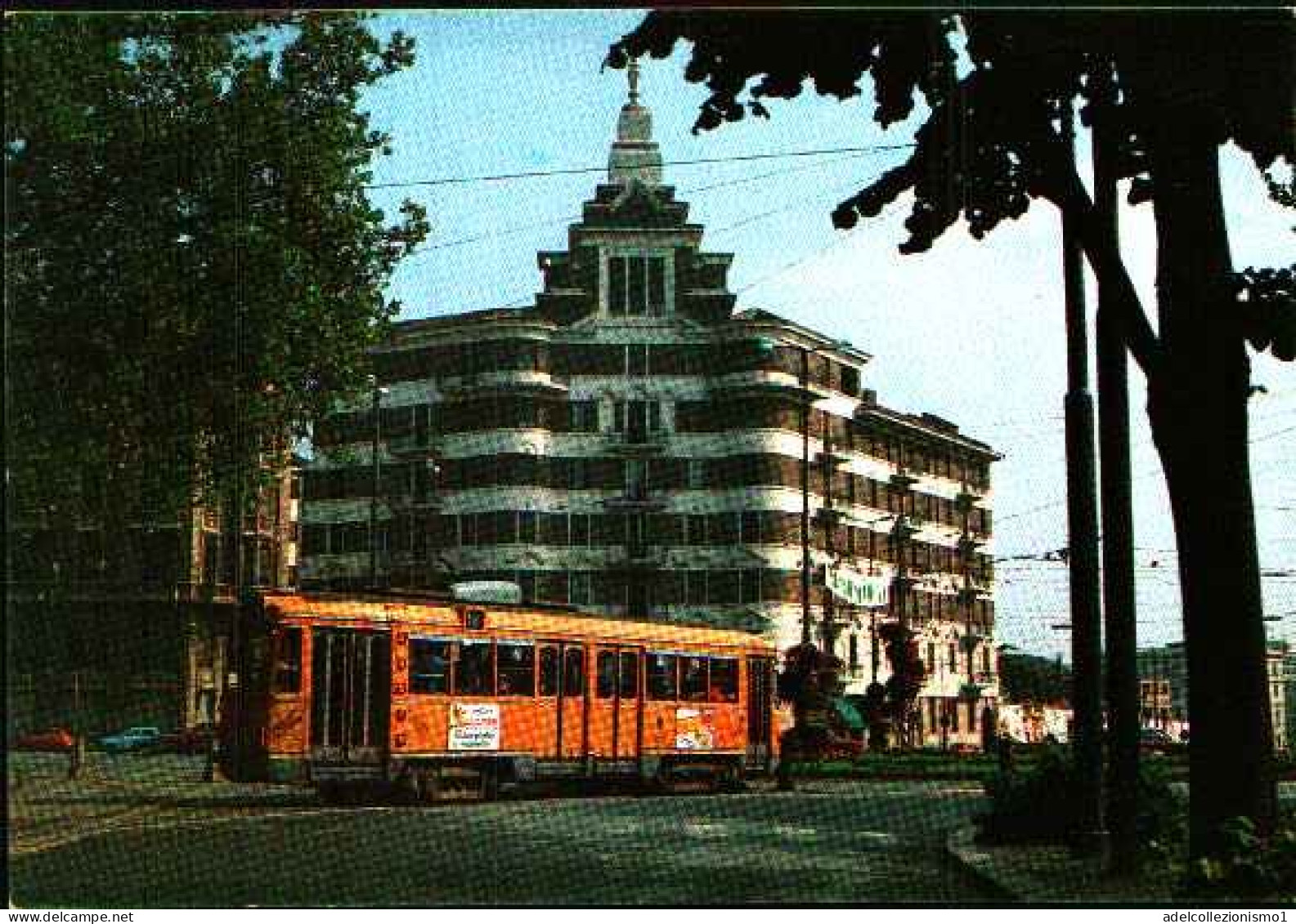 47497) CARTOLINA DI TORINO VISTA DAL TRAM-MOTRICE 3112-E PALAZZO RIVELLA-NUOVA - Transports