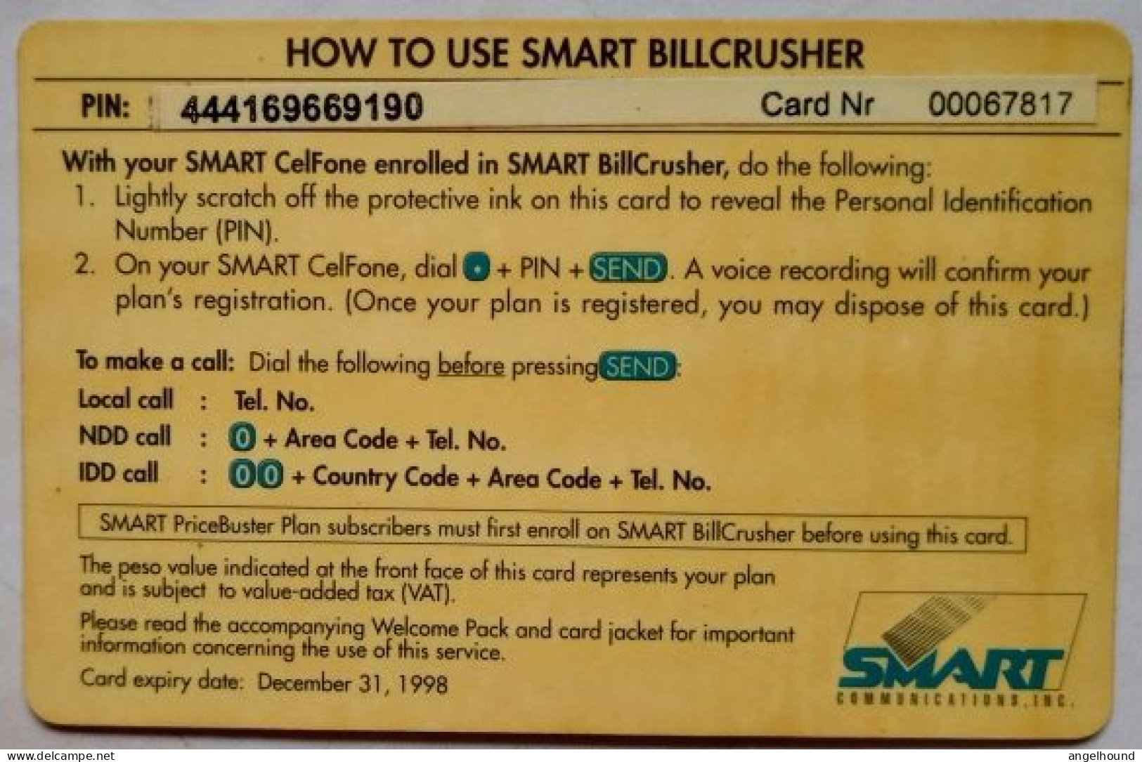 Philippines Smart P120 " BillCrusher " ( Variant  ) - Philippines