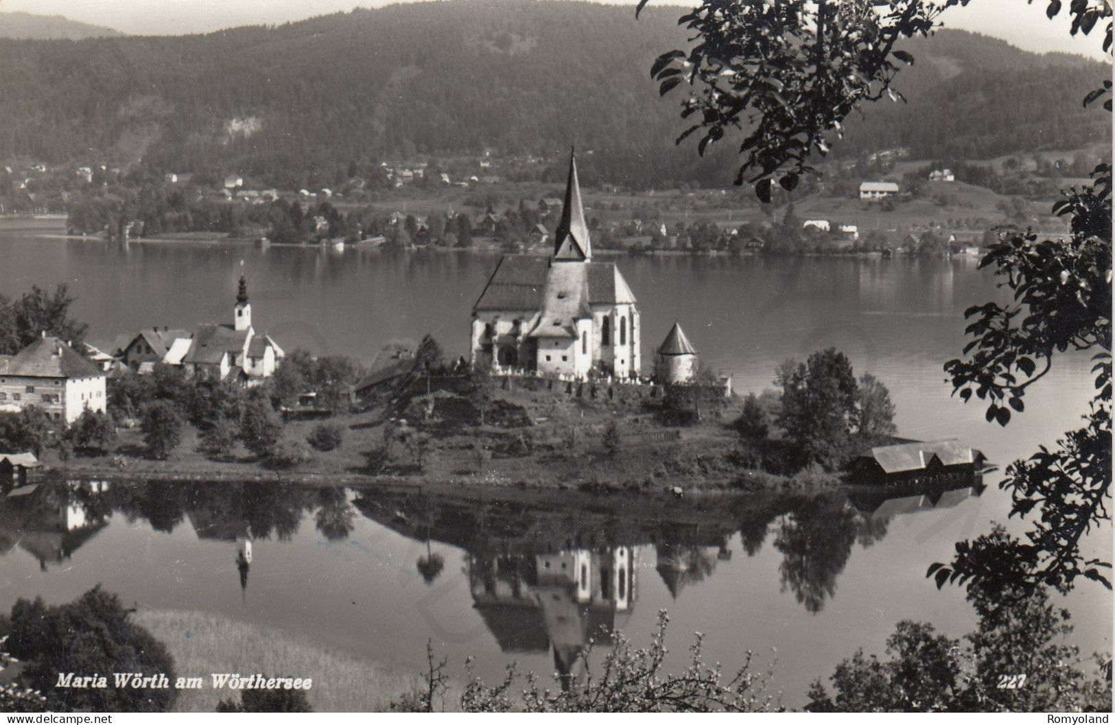 CARTOLINA  MARIA WORTH,CARINZIA,AUSTRIA-MARIA WORTH AM WORTHHERSEE-VIAGGIATA 1958 - Maria Wörth