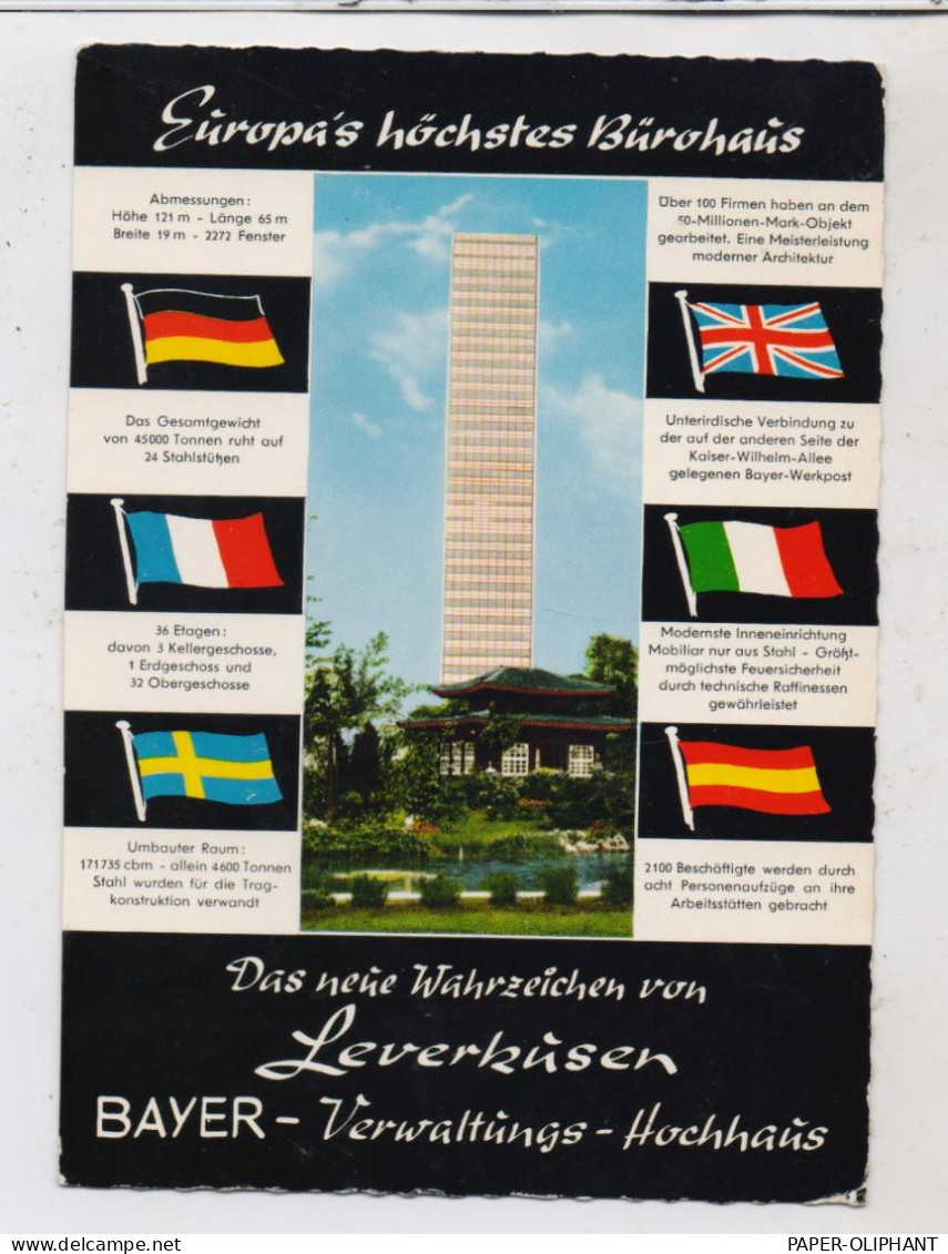 5090 LEVERKUSEN, BAYER - Hochhaus, 1965 - Leverkusen