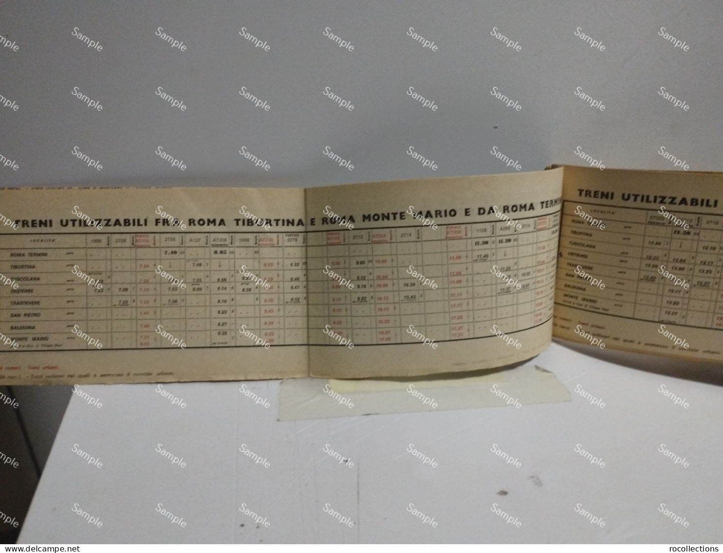 Timetable Orari Ferrovie MONTE MARIO - ROMA TERMINI TIBUTINA. Capannelle Ciampino Tagliacozzo Ovindoli 1971 - Europa