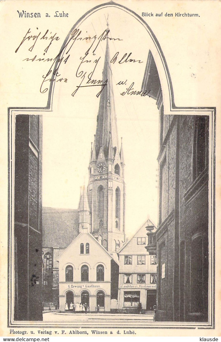 Winsen A.Luhe - Blick Auf Den Kirchturm Gel.1904 AKS - Winsen