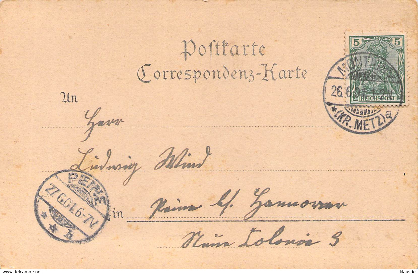 Schloss Freskaty,Kapitulations-Unterzeichnung Von Metz 1870 Gel.1901 AKS - Lothringen