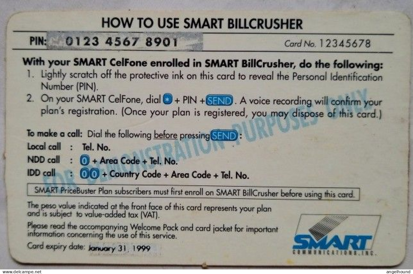 Philippines P120 Smart BillCrusher  " Complimentary - Not For Sale ( Variant ) - Philippines